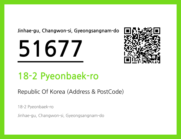 Address and Postal Code QR Code Image (CC BY 4.0)
