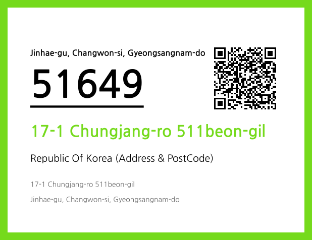 Address and Postal Code QR Code Image (CC BY 4.0)
