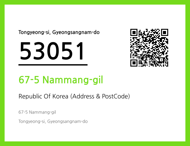 Address and Postal Code QR Code Image (CC BY 4.0)