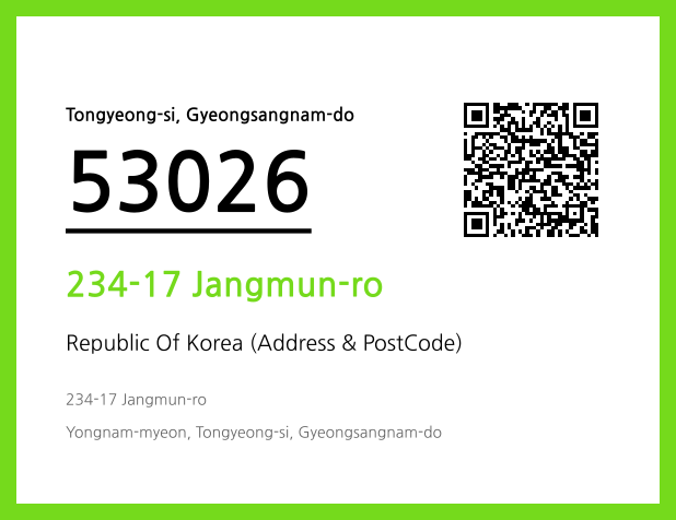 Address and Postal Code QR Code Image (CC BY 4.0)