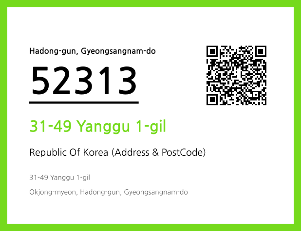 Address and Postal Code QR Code Image (CC BY 4.0)