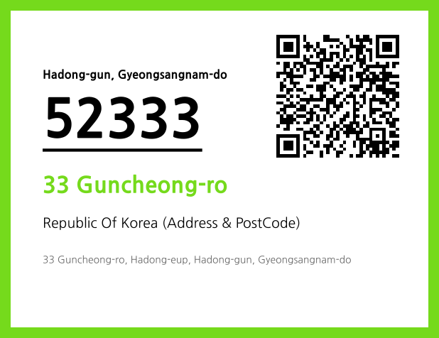 Address and Postal Code QR Code Image