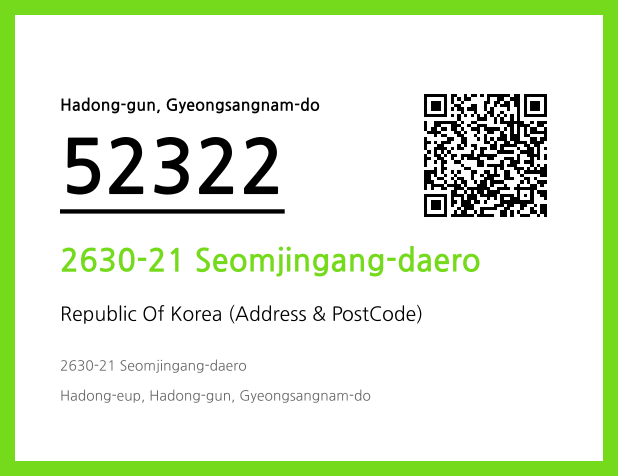 Address and Postal Code QR Code Image (CC BY 4.0)
