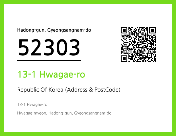 Address and Postal Code QR Code Image (CC BY 4.0)