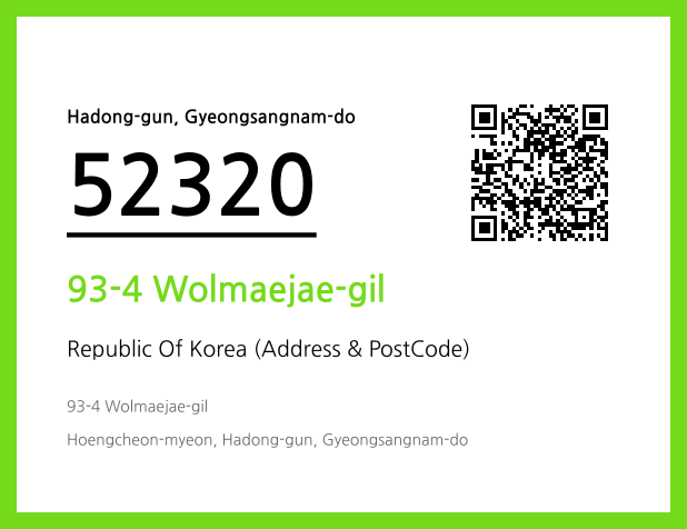 CC BY 4.0 Address and Postal Code QR Code Image (CC BY 4.0)