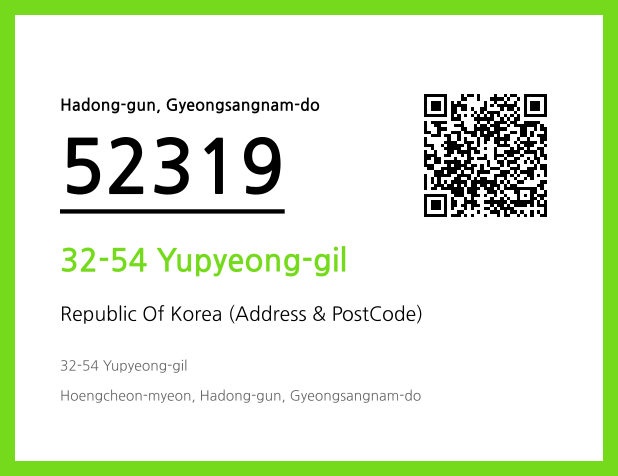 Address and Postal Code QR Code Image (CC BY 4.0)