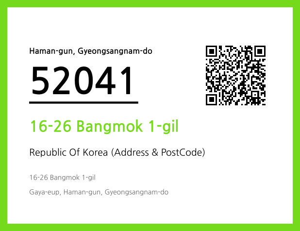Address and Postal Code QR Code Image (CC BY 4.0)