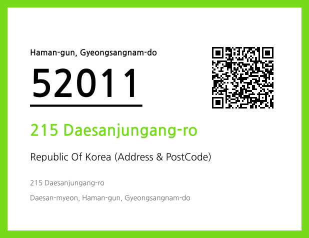 Address and Postal Code QR Code Image (CC BY 4.0)