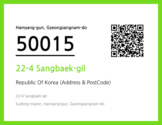 CC BY 4.0 Address and Postal Code QR Code Image (CC BY 4.0)