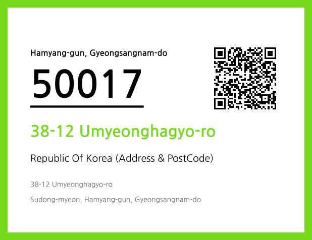 Address and Postal Code QR Code Image (CC BY 4.0)