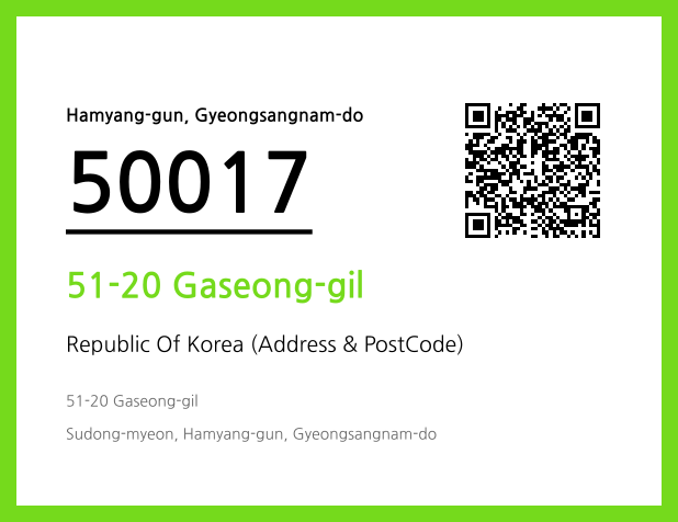 CC BY 4.0 Address and Postal Code QR Code Image (CC BY 4.0)