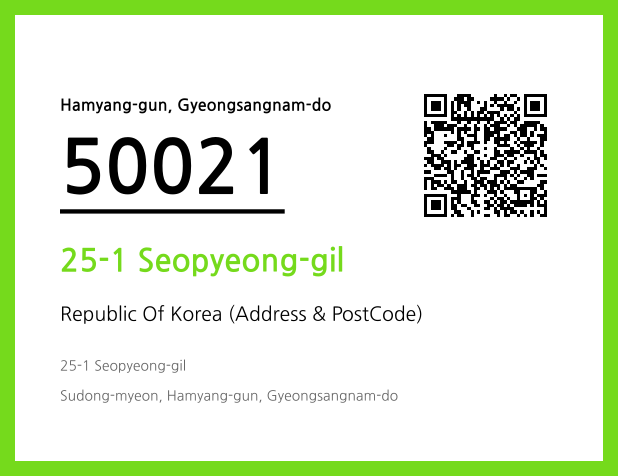 CC BY 4.0 Address and Postal Code QR Code Image (CC BY 4.0)