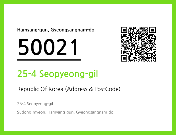 Address and Postal Code QR Code Image (CC BY 4.0)