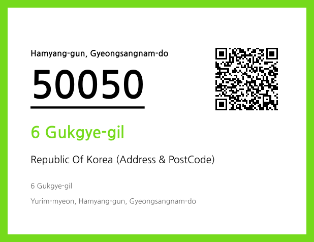 Address and Postal Code QR Code Image (CC BY 4.0)