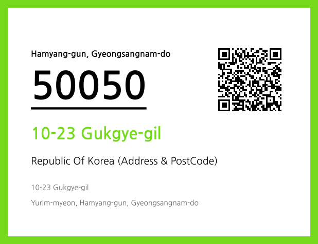 CC BY 4.0 Address and Postal Code QR Code Image (CC BY 4.0)