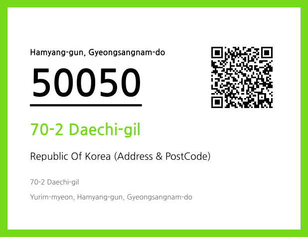 Address and Postal Code QR Code Image (CC BY 4.0)