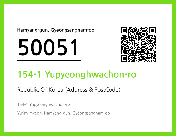 Address and Postal Code QR Code Image (CC BY 4.0)