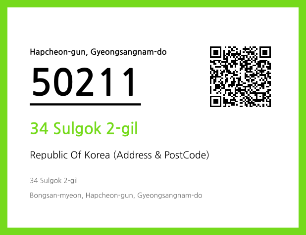 Address and Postal Code QR Code Image (CC BY 4.0)
