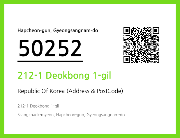 Address and Postal Code QR Code Image (CC BY 4.0)