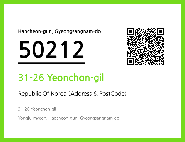 CC BY 4.0 Address and Postal Code QR Code Image (CC BY 4.0)