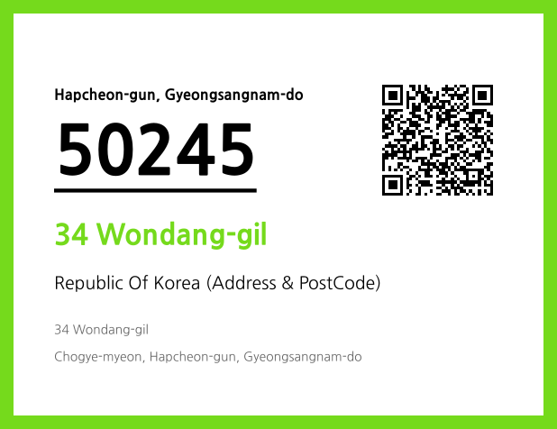 Address and Postal Code QR Code Image (CC BY 4.0)