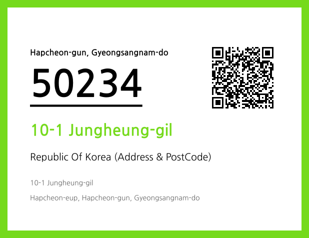 CC BY 4.0 Address and Postal Code QR Code Image (CC BY 4.0)