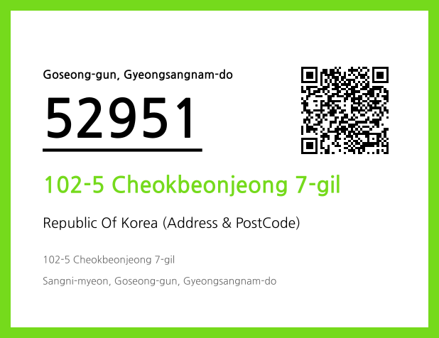 Address and Postal Code QR Code Image (CC BY 4.0)