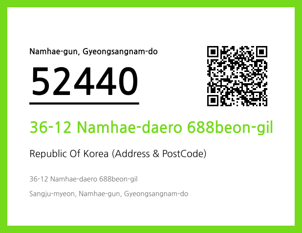 CC BY 4.0 Address and Postal Code QR Code Image (CC BY 4.0)