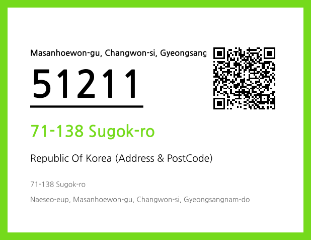 Address and Postal Code QR Code Image (CC BY 4.0)