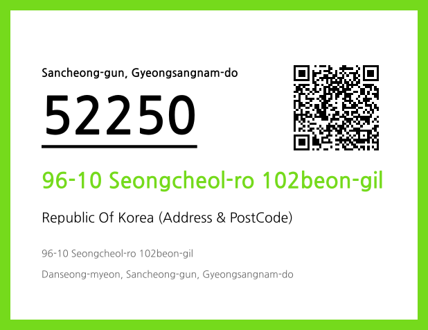 Address and Postal Code QR Code Image (CC BY 4.0)