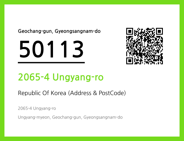 Address and Postal Code QR Code Image (CC BY 4.0)