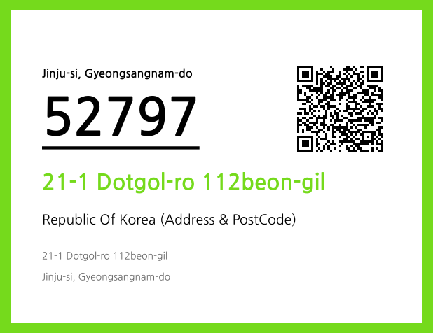 Address and Postal Code QR Code Image (CC BY 4.0)