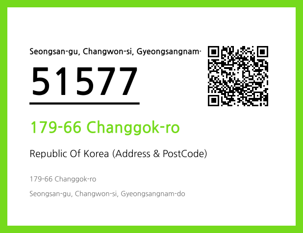 Address and Postal Code QR Code Image (CC BY 4.0)