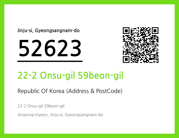 Address and Postal Code QR Code Image (CC BY 4.0)