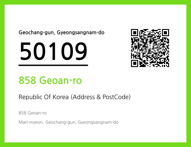 Address and Postal Code QR Code Image (CC BY 4.0)