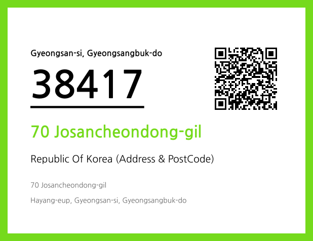 CC BY 4.0 Address and Postal Code QR Code Image (CC BY 4.0)