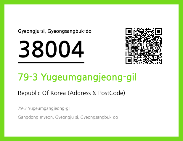 CC BY 4.0 Address and Postal Code QR Code Image (CC BY 4.0)