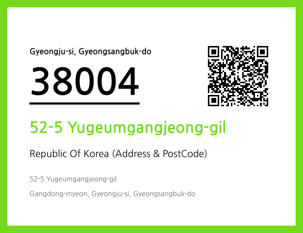 Address and Postal Code QR Code Image (CC BY 4.0)