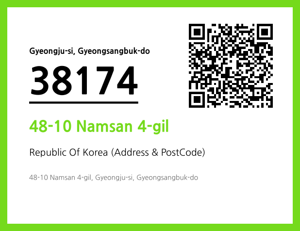 Address and Postal Code QR Code Image (CC BY 4.0)