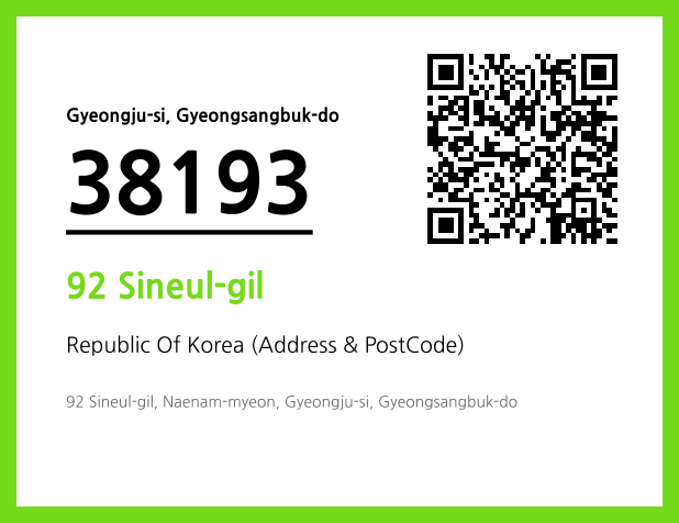 Address and Postal Code QR Code Image (CC BY 4.0)