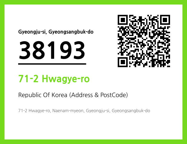 Address and Postal Code QR Code Image (CC BY 4.0)