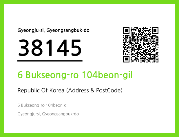 Address and Postal Code QR Code Image (CC BY 4.0)