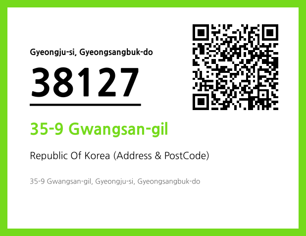 Address and Postal Code QR Code Image (CC BY 4.0)