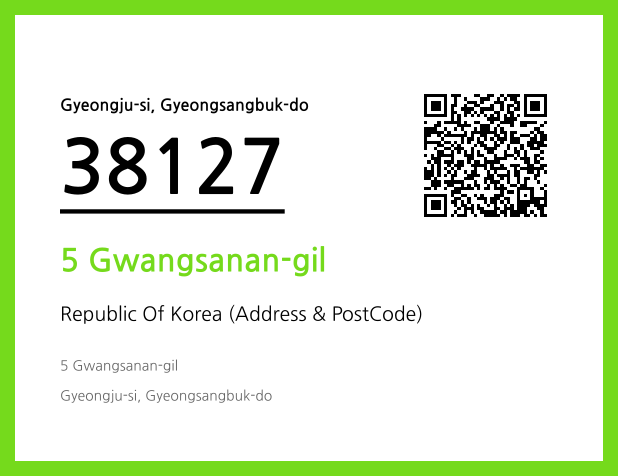 Address and Postal Code QR Code Image (CC BY 4.0)