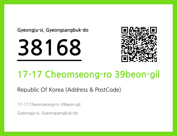 Address and Postal Code QR Code Image (CC BY 4.0)