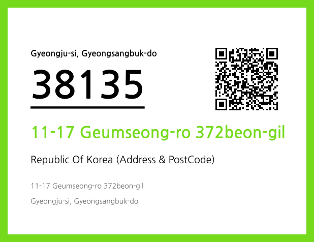 CC BY 4.0 Address and Postal Code QR Code Image (CC BY 4.0)