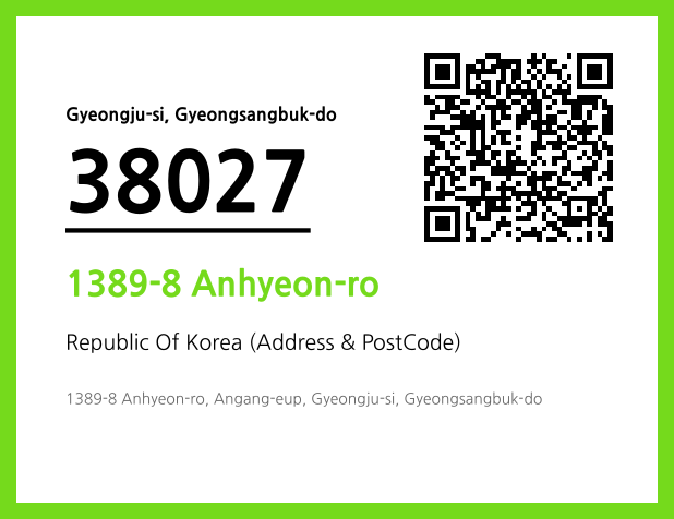 Address and Postal Code QR Code Image (CC BY 4.0)