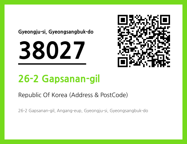 Address and Postal Code QR Code Image (CC BY 4.0)