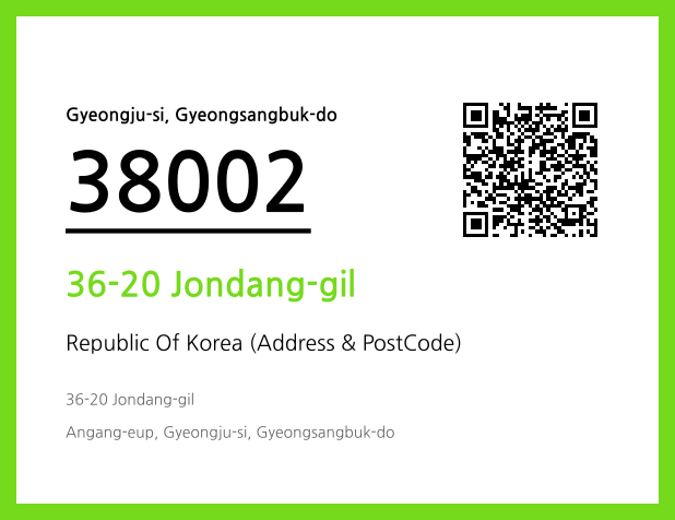 CC BY 4.0 Address and Postal Code QR Code Image (CC BY 4.0)
