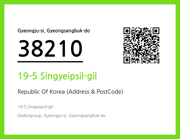 CC BY 4.0 Address and Postal Code QR Code Image (CC BY 4.0)